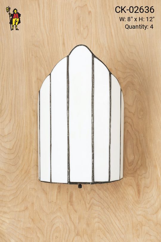 Rounded Glass Shaded Wall Sconce