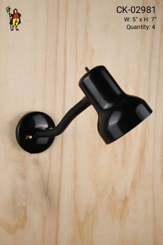 Black Gooseneck Adjustable Wall Sconce