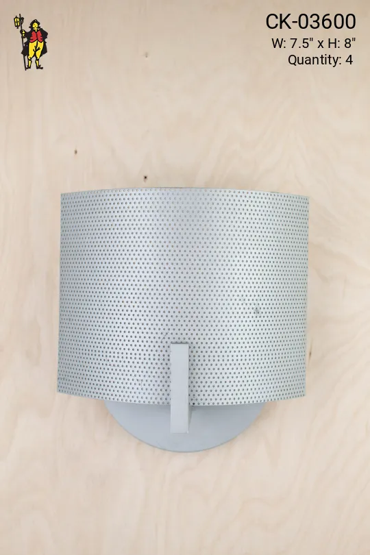 Rounded Matte Nickel Wall Sconce