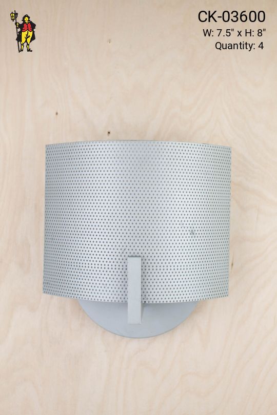 Rounded Matte Nickel Wall Sconce