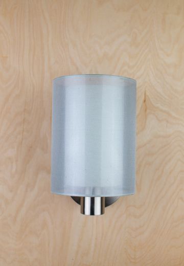 Round Shaded Modern Chrome Wall Sconce