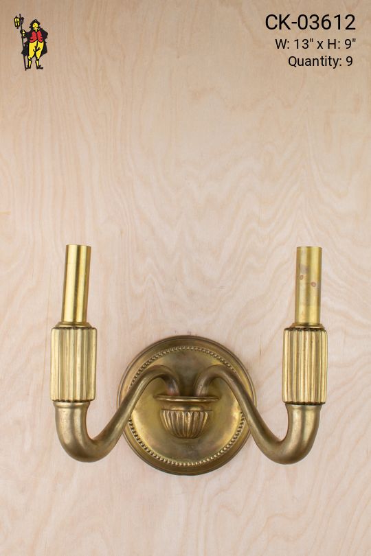 Transitional Two Candle Wall Sconce