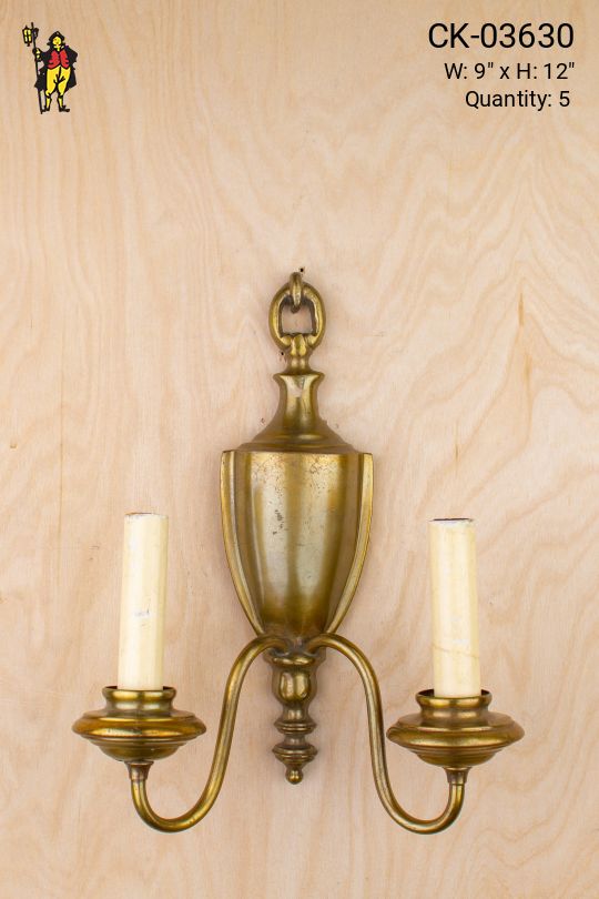 Traditional Two Candle Wall Sconce