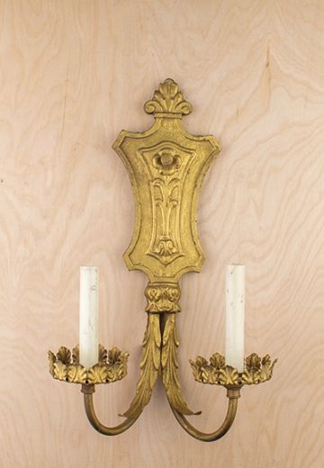 Gothic Two Candle Wall Sconce