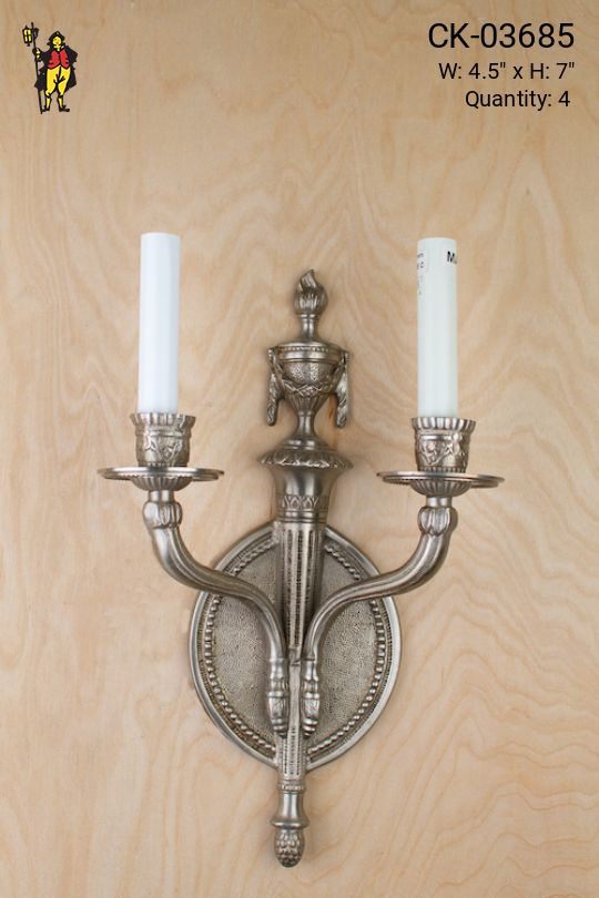 Gothic Two Candle Wall Sconce