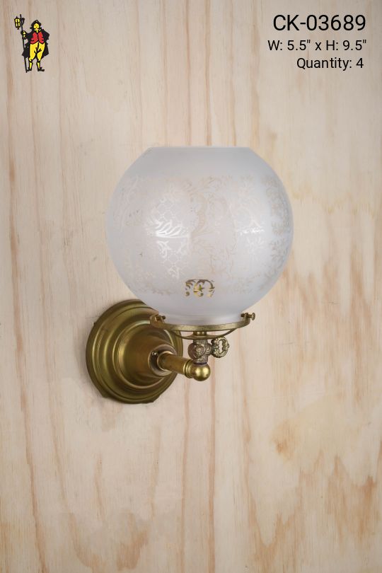 Single Light Brass Wall Sconce