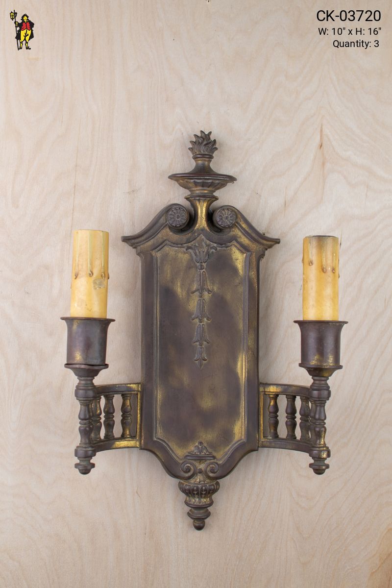 Gothic Two Candle Wall Sconce | Wall Lights | Collection
