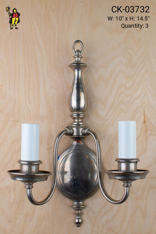 Two Candle Traditional Wall Sconce