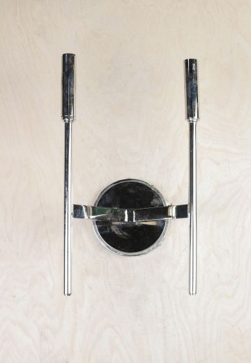 Chrome Two Light Contemporary Wall Sconce