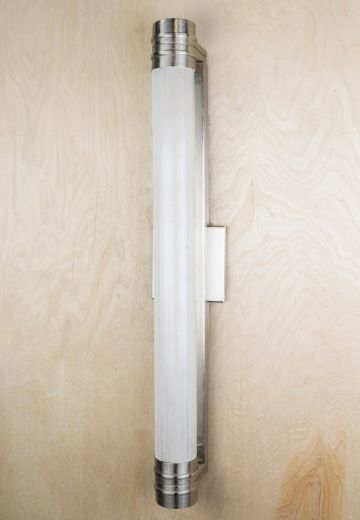Tall Modern Nickel Wall Sconce