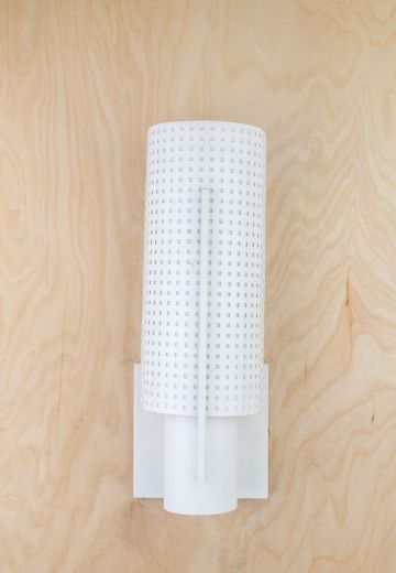 White Contemporary Wall Sconce