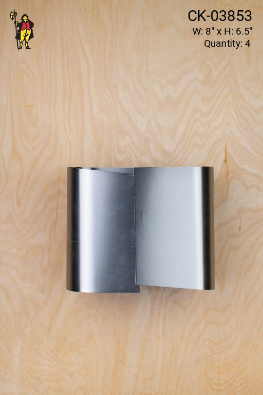 Enclosed "Wrap Around" Nickel Wall Sconce