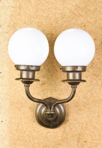 Distressed Bronze Two Light Wall Sconce