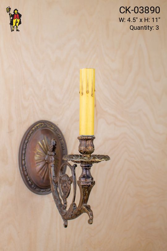 Single Curved Arm Wall Sconce