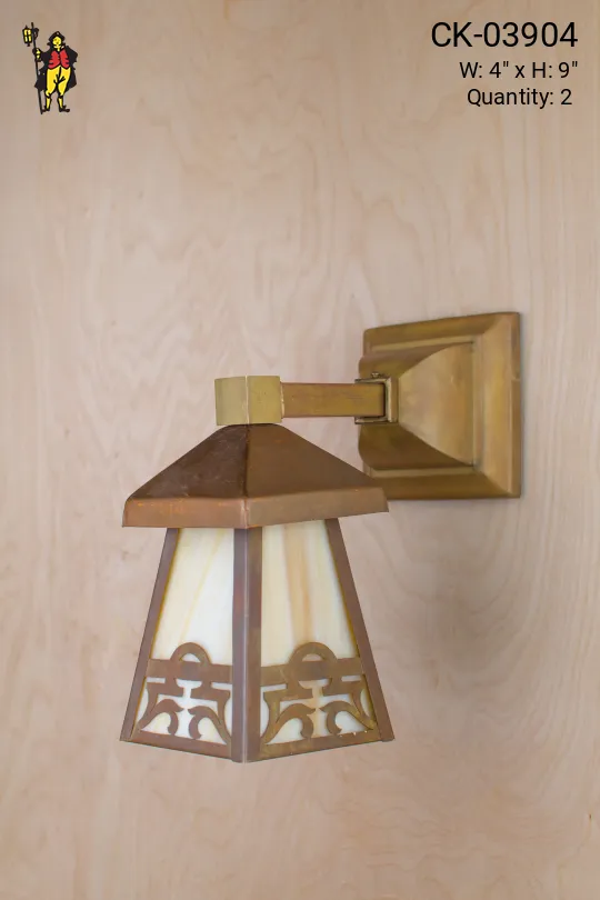 Brass Lantern Wall sconce