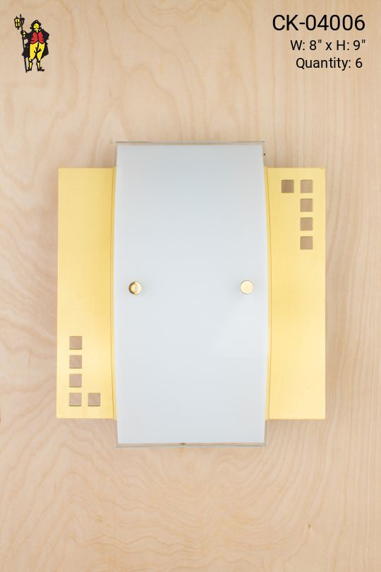 Modern Pierced Brass Wall Sconce