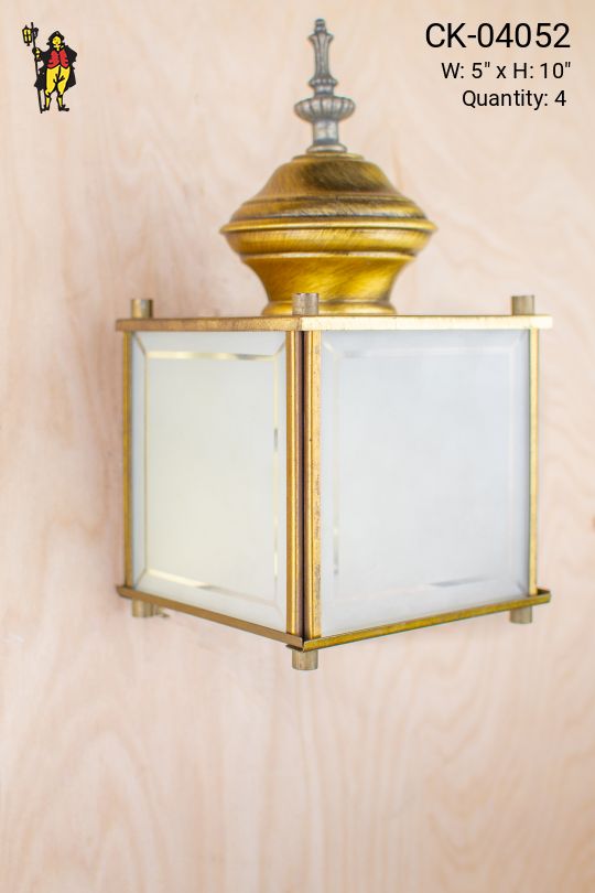 Brass Lantern Wall Sconce