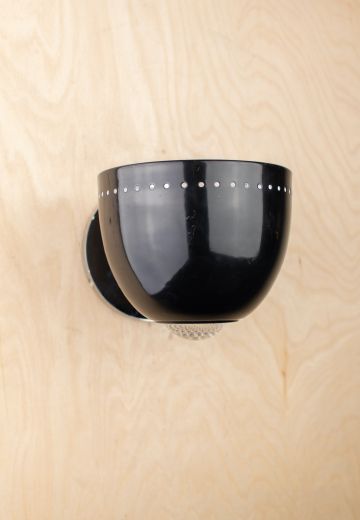 Black Pierced Spotlight Wall Sconce