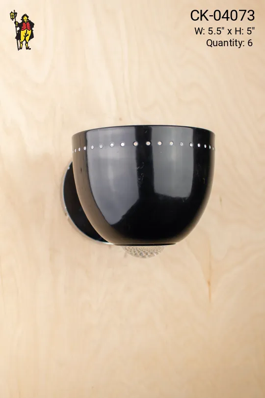 Black Pierced Spotlight Wall Sconce