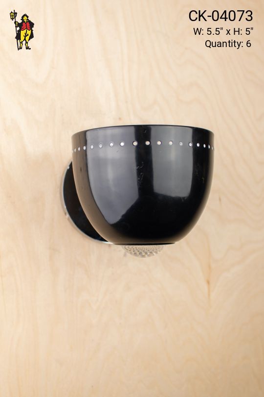 Black Pierced Spotlight Wall Sconce