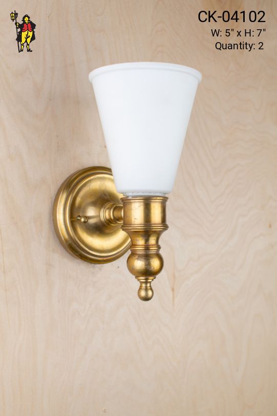 Brass One Light Wall Sconce