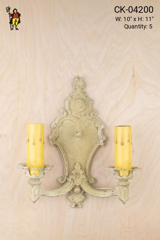 Gothic Two Candle Wall Sconce