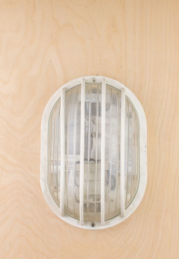 White Plastic Cage Light