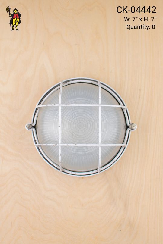 Seven Inch Circle Cage Wall Sconce