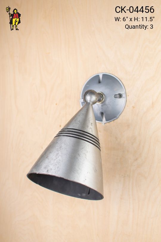 Exterior Bullet Reflector Wall Sconce w/Ribbed Pattern