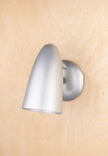 Single Nickel Bullet Reflector Wall Sconce