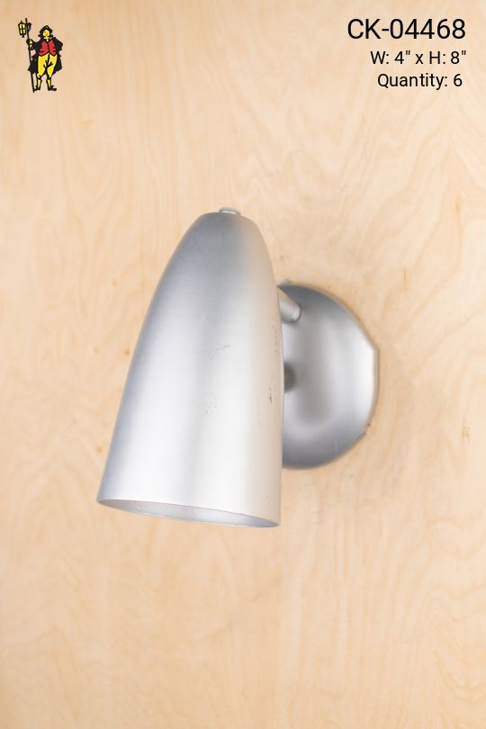 Single Nickel Bullet Reflector Wall Sconce