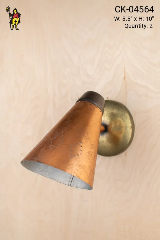 Distressed Copper Wall Sconce