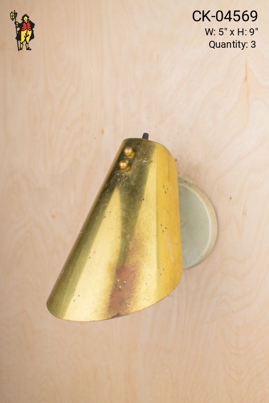 Distressed Brass Single Light Wall Sconce