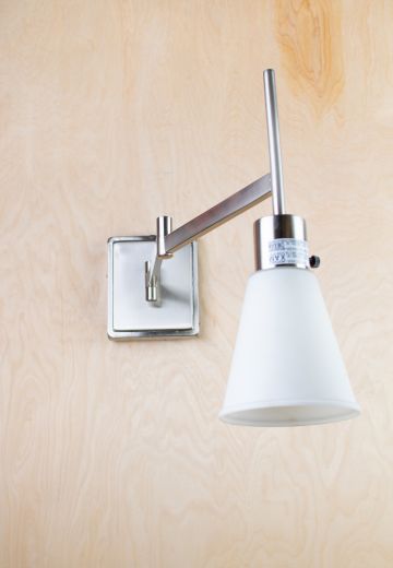 Adjustable Nickel Wall Sconce