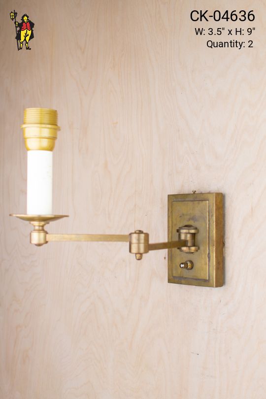 Adjustable Single Candle Wall Sconce
