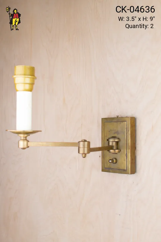 Adjustable Single Candle Wall Sconce