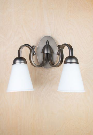 Nickel Two Light Wall Sconce