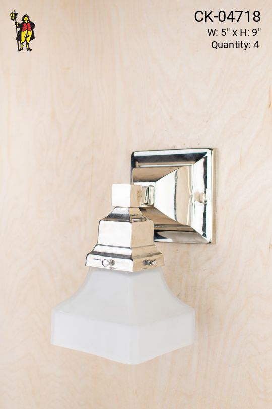 Chrome Single Down Light Wall Sconce