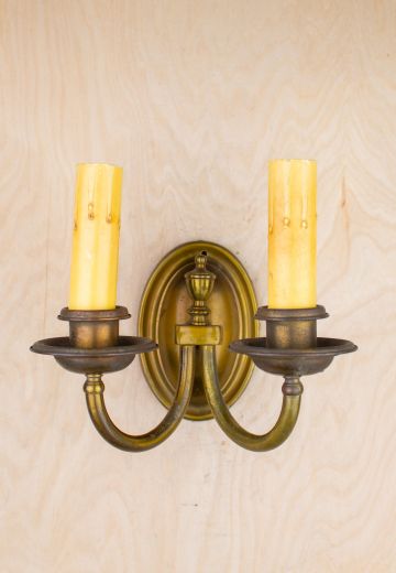 Traditional Two Candle Wall Sconce