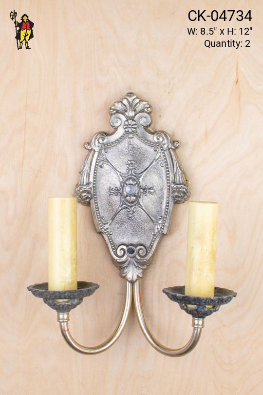 Gothic Two Candle Wall Sconce