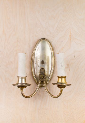 Distressed Two Candle Wall Sconce