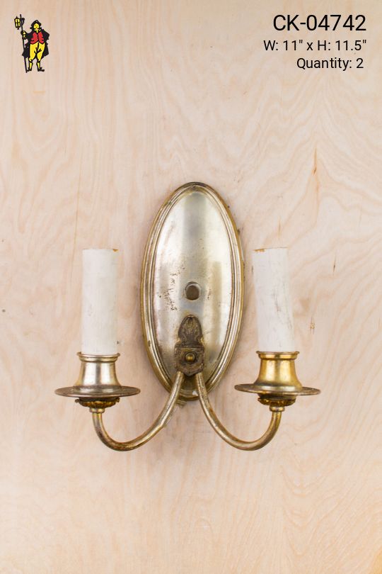Distressed Two Candle Wall Sconce