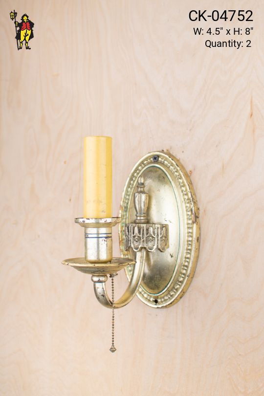 Distressed Single Candle Wall Sconce
