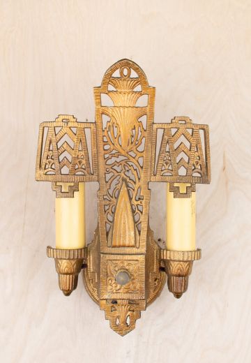 Gothic Two Candle Wall Sconce