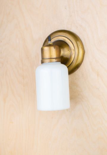 Brass Single One Light Wall Sconce