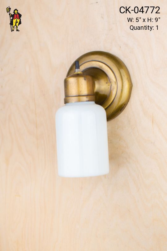 Brass Single One Light Wall Sconce