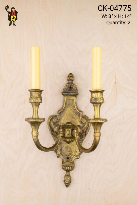 Deco Two Candle Wall Sconce
