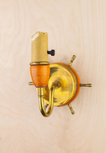 Nautical Single Candle Wall Sconce