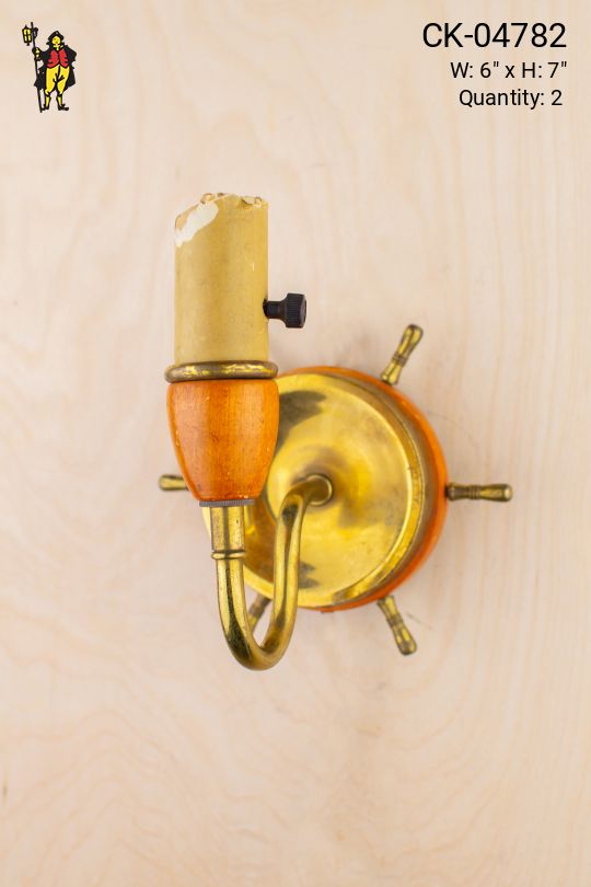 Nautical Single Candle Wall Sconce