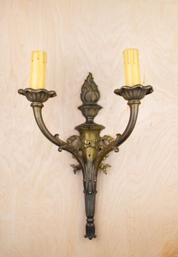 Gothic Two Candle Wall Sconce